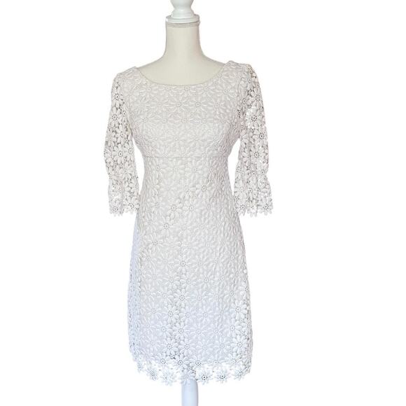 Lilly Pulitzer Shayna Floral Lace Dress - Size 4 - Picture 1 of 6